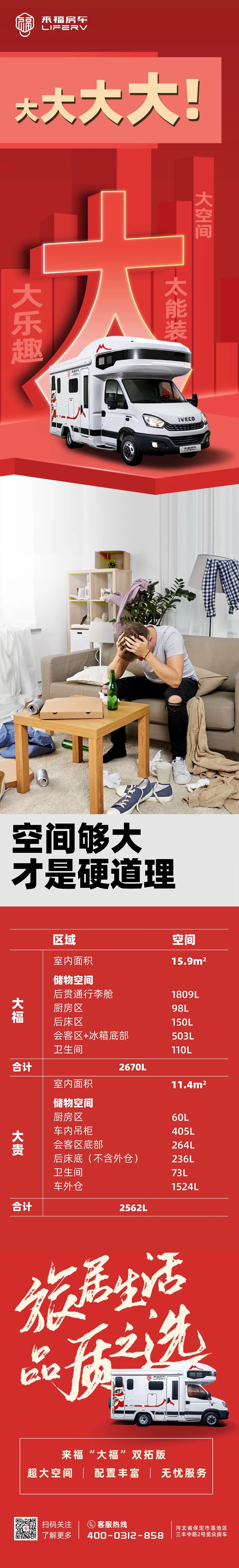 房車空間夠大才是硬道理！
